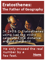 In the mid-20th century, launching satellites into space helped us determine the exact circumference of the Earth: 24,873 miles. But 2000 years earlier, a man in Ancient Greece came up with nearly the exact same figure using just a couple of sticks and his brain.